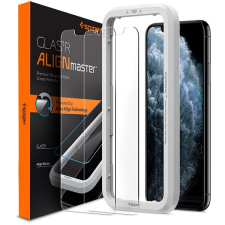 Spigen Align Glas.tR 2 Pack iPhone 11 Pro/XS/X üvegfólia mobiltelefon kellék