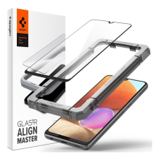 Spigen AlignMaster Glas.tR Samsung Galaxy A32 LTE Tempered kijelzővédő fólia mobiltelefon kellék