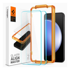 Spigen AlignMaster Glas.tR Samsung Galaxy S23 FE Tempered kijelzővédő fólia (2db) mobiltelefon kellék