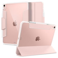 Spigen Apple iPad Air (2020) / iPad Air (2022), mappa tok, légpárnás sarok, közepesen ütésálló, Apple Pencil tartóval, Smart Case, Spigen Ultra Hybrid Pro, átlátszó/vörösarany tablet tok