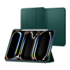 Spigen Apple Ipad Pro 11 (2024) urban fit tok (flip, trifold, asztali tartó, ceruza tartó, textil minta) sötétzöld