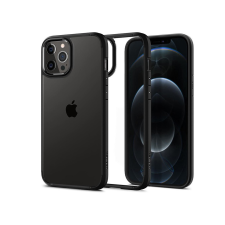 Spigen Apple iPhone 12/12 Pro ütésálló hátlap - Spigen Ultra Hybrid - fekete/átlátszó tok és táska