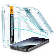 Spigen Apple Iphone 14 edzett üvegfólia ütésálló törésgátló Spigen Ez Fit Clear fólia 3D mobiltelefon kellék