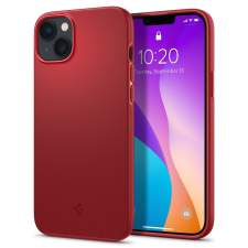 Spigen Apple iPhone 14 Plus, Műanyag hátlap védőtok, Spigen Thin Fit, piros tok és táska