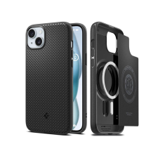Spigen Apple iPhone 15 Plus ütésálló hátlap - Spigen Mag Armor MagSafe - fekete tok és táska