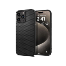 Spigen Apple iPhone 15 Pro Max ütésálló hátlap - Spigen Liquid Air - fekete tok és táska