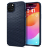 Spigen Apple iPhone 15 tok, Ütésálló, Kemény hátlap, Rugalmas keret, Spigen Liquid Air, Kék