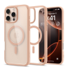 Spigen Apple iPhone 16 Pro Max, Műanyag hátlap védőtok + szilikon keret, Magsafe töltővel kompatibilis, Spigen Ultra Hybrid Mag, átlátszó/vörösarany