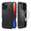 Spigen Apple iPhone 16 Pro  optik armor mag telefonvédő (szilikon keret, kameravédő, magsafe kompatilibis) fekete