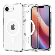 Spigen Apple iPhone 16e crystal hybrid szilikon telefonvédő (ütésállóság, műanyag keret, magsafe) átlátszó mobiltelefon kellék
