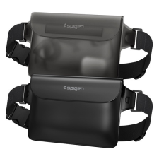 Spigen Aqua Shield vízálló táska, fekete A620 (2db) tok és táska