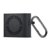 Spigen CLASSIC SHUFFLE szilikon tok (karabiner) FEKETE Apple AirPods Pro