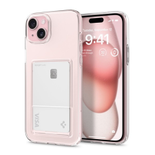 Spigen Crystal Slot Apple Iphone 15 Crystal Clear tok, átlátszó tok és táska