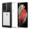 Spigen Crystal Slot Samsung Galaxay S21 Ultra Crystal Clear kártyatartó tok, átlátszó (ACS02581)