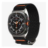 Spigen DURAPRO FLEX pótszíj (egyedi méret, textil, állítható) FEKETE Samsung Galaxy Watch Ultra eSIM 47mm (SM-L705)