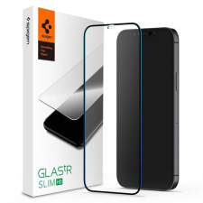Spigen Edzett Üveg Spigen Glass Fc Iphone 12 Pro Max Fekete üvegfólia mobiltelefon kellék