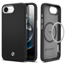 Spigen Enzo Aramid Mag MagSafe tok, Apple iPhone 16e / 17e - matt fekete tok és táska