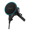 Spigen ESSENTIAL EV15MAQ autós tartó (szellőzőre, állítható, 15W, wireless, MagSafe) FEKETE