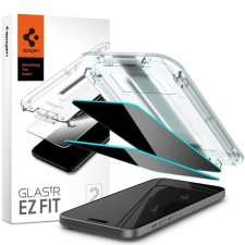 Spigen EZ FIT GLAS.tR Privacy Apple iPhone 15 Plus üveg kijelzővédő átlátszó (2db) mobiltelefon kellék