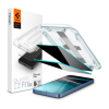 Spigen EZ FIT HD képernyővédő üveg 2db (2.5D. betekintés védelem. 0.2mm. 9H + segédkeret) ÁTLÁTSZÓ