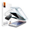 Spigen EZ FIT HD képernyővédő üveg 2db (2.5D, betekintés védelem, 0.2mm, 9H + segédkeret) ÁTLÁTSZÓ Samsung Galaxy S25 Ultra (SM-S938)