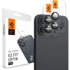 Spigen EZ Fit Optik Pro iPhone 16 Plus / 16 kameravédő lencse fekete kerettel (AGL07921)