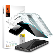 Spigen EZ Fit Pivacy Apple iPhone 15 Pro Max Edzett üveg kijelzővédő mobiltelefon kellék