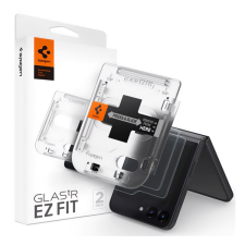 Spigen EZ Fit Samsung Galaxy Z Flip 5 5G Edzett üveg kijelzővédő (2db) mobiltelefon kellék