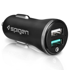 Spigen F27QC Qualcomm Quick Charge 3.0 autós töltő fekete (000CG20643) mobiltelefon kellék