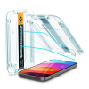 Spigen Glas.tR EZ Fit Apple iPhone 15 Plus / iPhone 16 Plus, tempered kijelzővédő fólia felhelyező kerettel (2db)