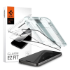 Spigen Glas.tR EZ Fit Apple iPhone 15 Pro Tempered kijelzővédő fólia fekete (2db)