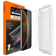 Spigen Glas.tR EZ Fit iPhone XR üvegfólia mobiltelefon kellék
