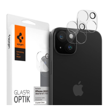 Spigen Glas.tR EZ Fit Optik Pro Apple iPhone 15/ iPhone 15 Plus, Tempered kameravédő fólia (2db) mobiltelefon kellék