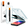 Spigen Glas.tR EZ Fit Privacy Apple iPhone Air (2025) tempered kijelzővédő fólia felhelyező kerettel