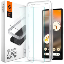 Spigen Glass AlignMaster 2 Pack Clear Google Pixel 6a üvegfólia mobiltelefon kellék
