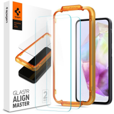 Spigen Glass tR AlignMaster 2 Pack Samsung Galaxy A35 üvegfólia mobiltelefon kellék