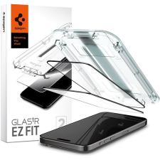 Spigen Glass tR EZ Fit 2 Pack FC Black iPhone 15 Pro Max mobiltelefon kellék