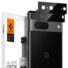 Spigen Google Pixel 7, Kamera lencsevédő fólia, ütésálló fólia, Tempered Glass (edzett üveg), Spigen Glastr Optik, fekete, 2 db / csomag mobiltelefon kellék