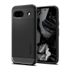 Spigen Google Pixel 8a  rugged armor szilikon telefonvédő (ütésállóság, légpárnás sarok, karbon minta) fekete