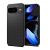 Spigen Google Pixel 9 Pro  liquid air szilikon telefonvédő (ütésállóság, légpárnás sarok, rombusz) fekete