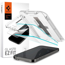 Spigen iPhone 14 Pro Spigen Glas.TR EZ Fit kijelzővédő üvegfólia- 2db mobiltelefon kellék