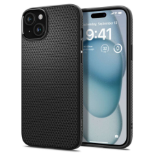 Spigen iPhone 15 tok - Spigen folyékony levegő - Matt fekete tok és táska