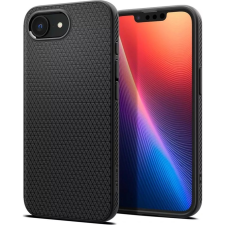 Spigen iPhone 16e Spigen Liquid Air Szilikon Telefonvédő Ütésállóság, Rombusz, Fekete (ACS09161) tok és táska