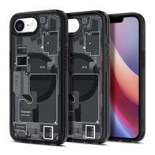 Spigen iPhone 16e SPIGEN ULTRA HYBRID ZERO ONE műanyag telefonvédő ütésállóság, MagSafe, FEKETE tok és táska