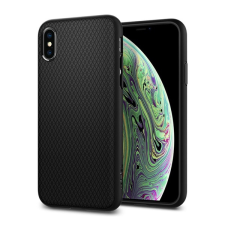 Spigen liquid air szilikon telefonvédő (ütésállóság, légpárnás sarok, rombusz) fekete 063cs25114 tok és táska