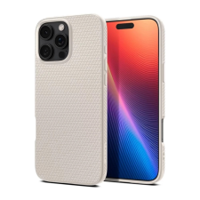 Spigen LIQUID AIR szilikon telefonvédő (ütésállóság. légpárnás sarok. rombusz) BÉZS tok és táska