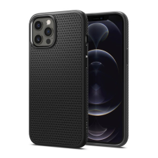 Spigen LIQUID AIR szilikon telefonvédő (ütésállóság, légpárnás sarok, rombusz) FEKETE tok és táska