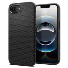 Spigen Liquid Air tok, Apple iPhone 16e / 17e - matt fekete tok és táska