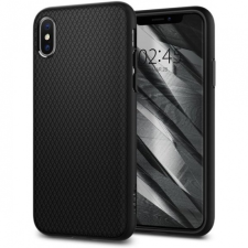 Spigen Liquid Air tok iPhone XS / X - fekete tok és táska