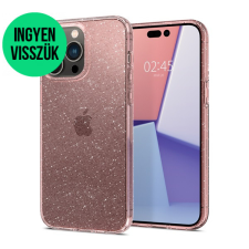 Spigen Liquid Crystal Glitter Apple iPhone 14 Pro Glitter Rose Quartz tok, átlátszó tok és táska